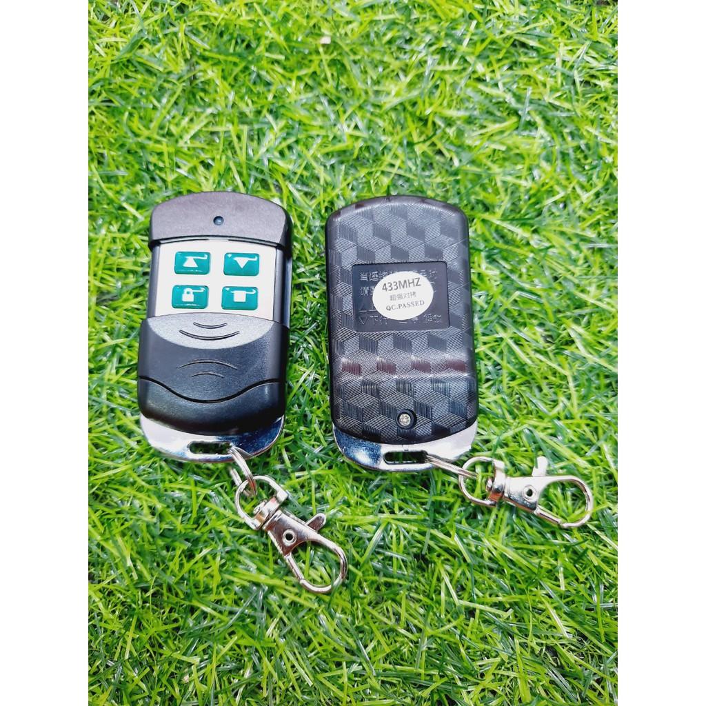 Remote Điều khiển cửa cuốn tự học lệnh, chống nước- Tặng kèm Pin!!!