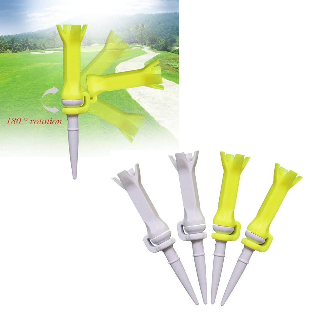 4pcs Golf Guide Claw Tee Unbreakable Golf Rotatable Tees Train Accessory