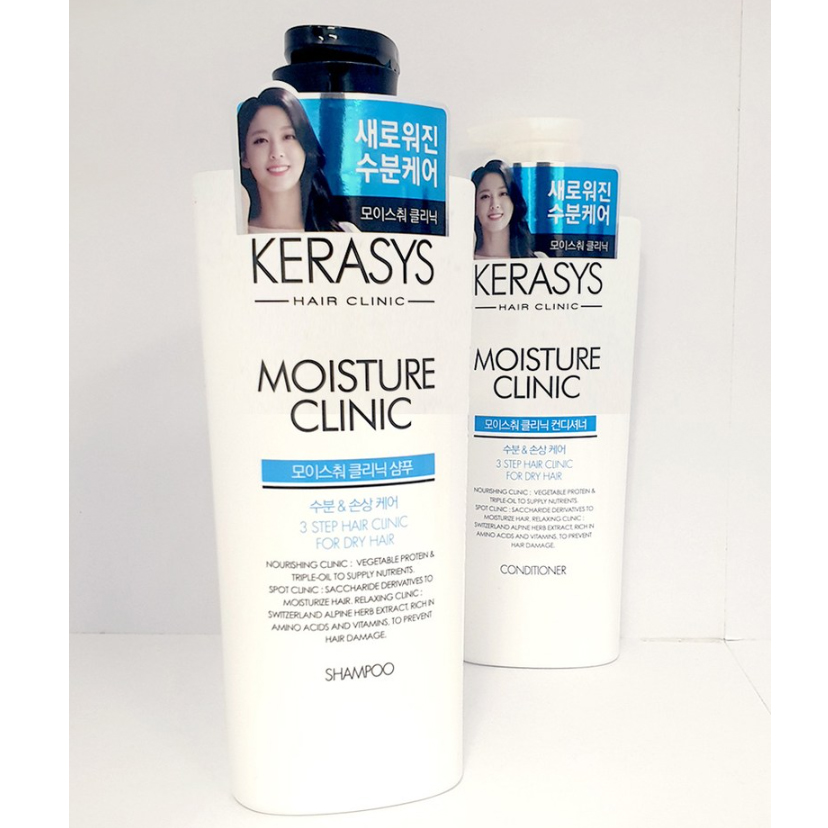 Dầu Gội Xả Cao Cấp Phục Hồi Độ Bóng Cho Tóc Hư Tổn Kerasys Damage Clinic Hàn Quốc 600ml