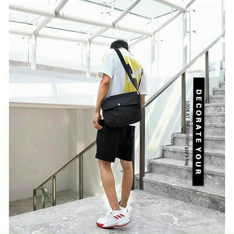 TÚI TOTE ĐEO CHÉO UNISEX NAM NỮ VẢI CANVAS - PHONG CÁCH ULZZANG