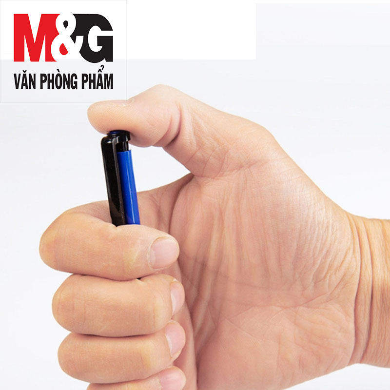 Bút bi bấm M&amp;G- Xanh dương- 0.7mm ABPV7501A