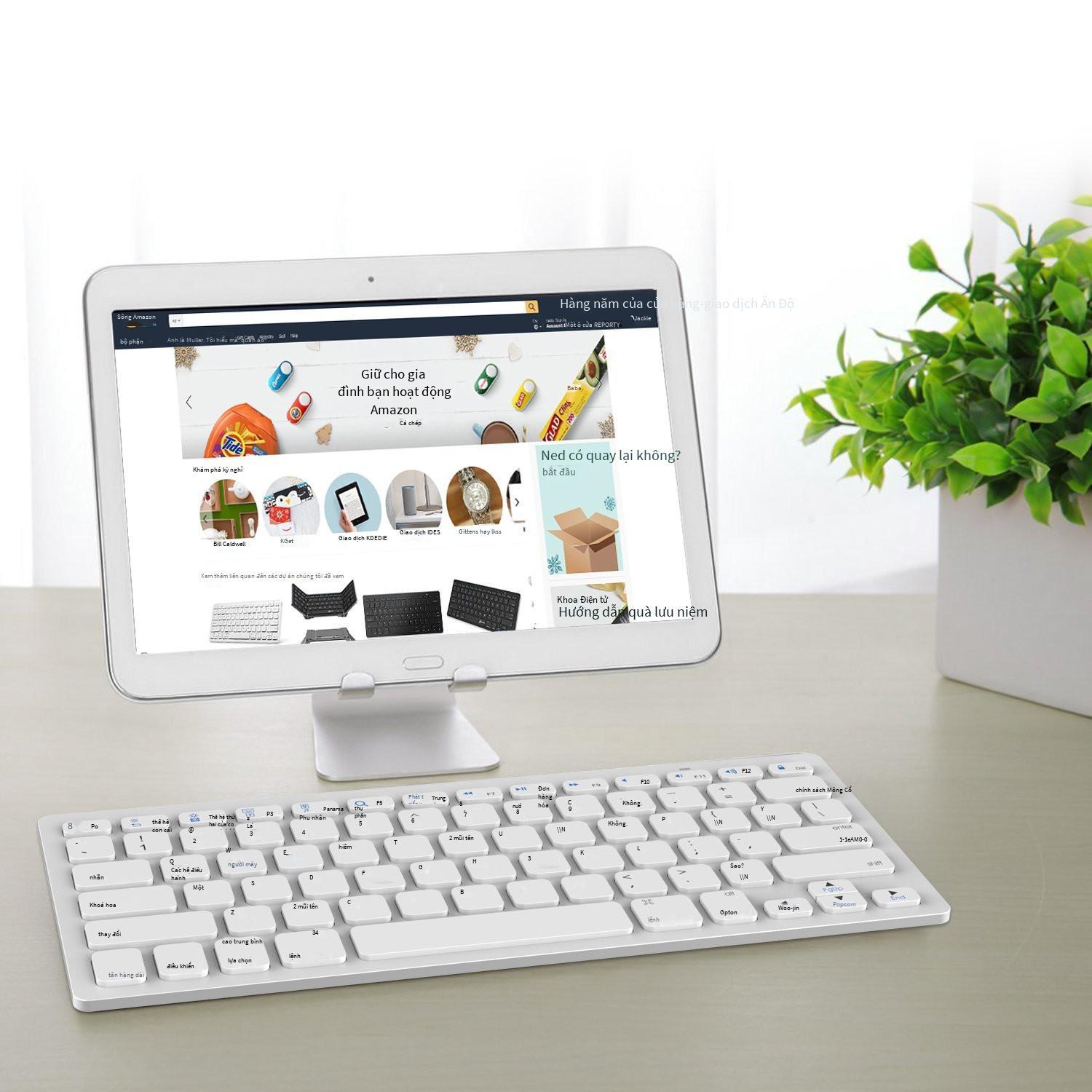 Đảm bảo chất lượng X5 Bàn phím tiếng Anh và tiếng Pháp đốm trắng phù hợp với điện thoại máy tính bảng Android iPad Bàn phím bluetooth tiếng Pháp