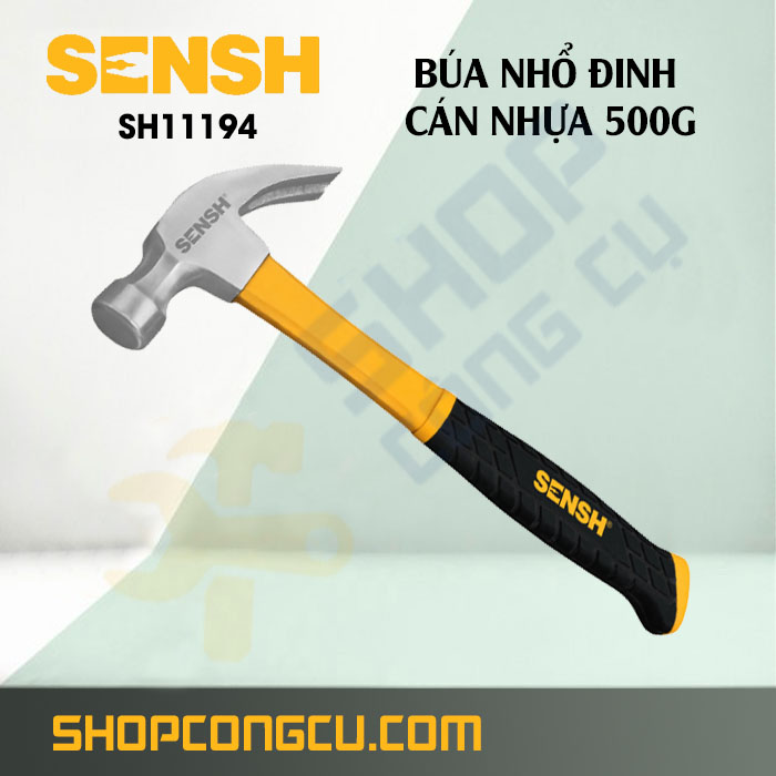 Búa nhổ đinh cán nhựa 500g Sensh SH11194