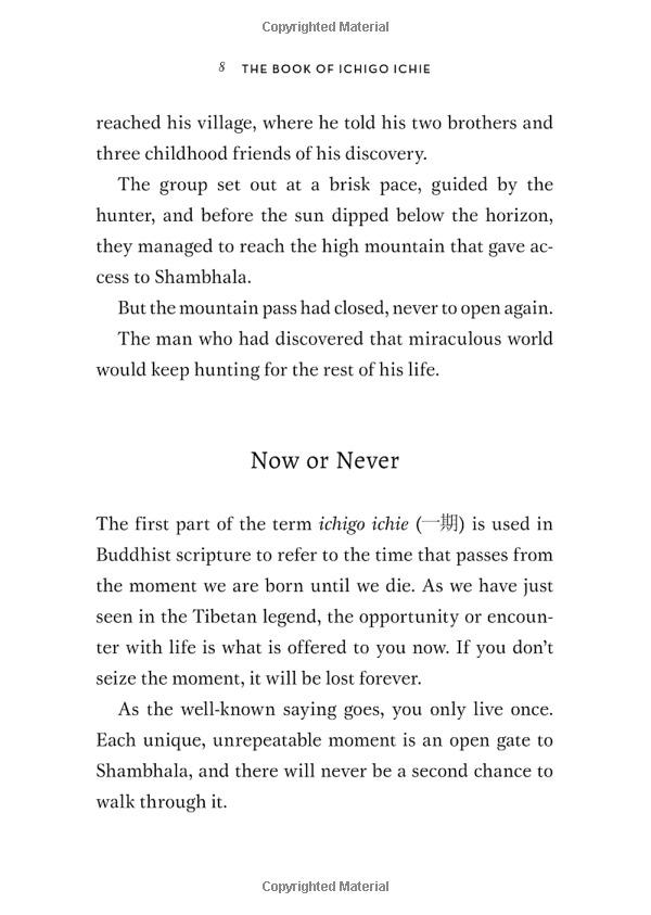 The Book Of Ichigo Ichie: The Art Of Making The Most Of Every Moment, The Japanese Way