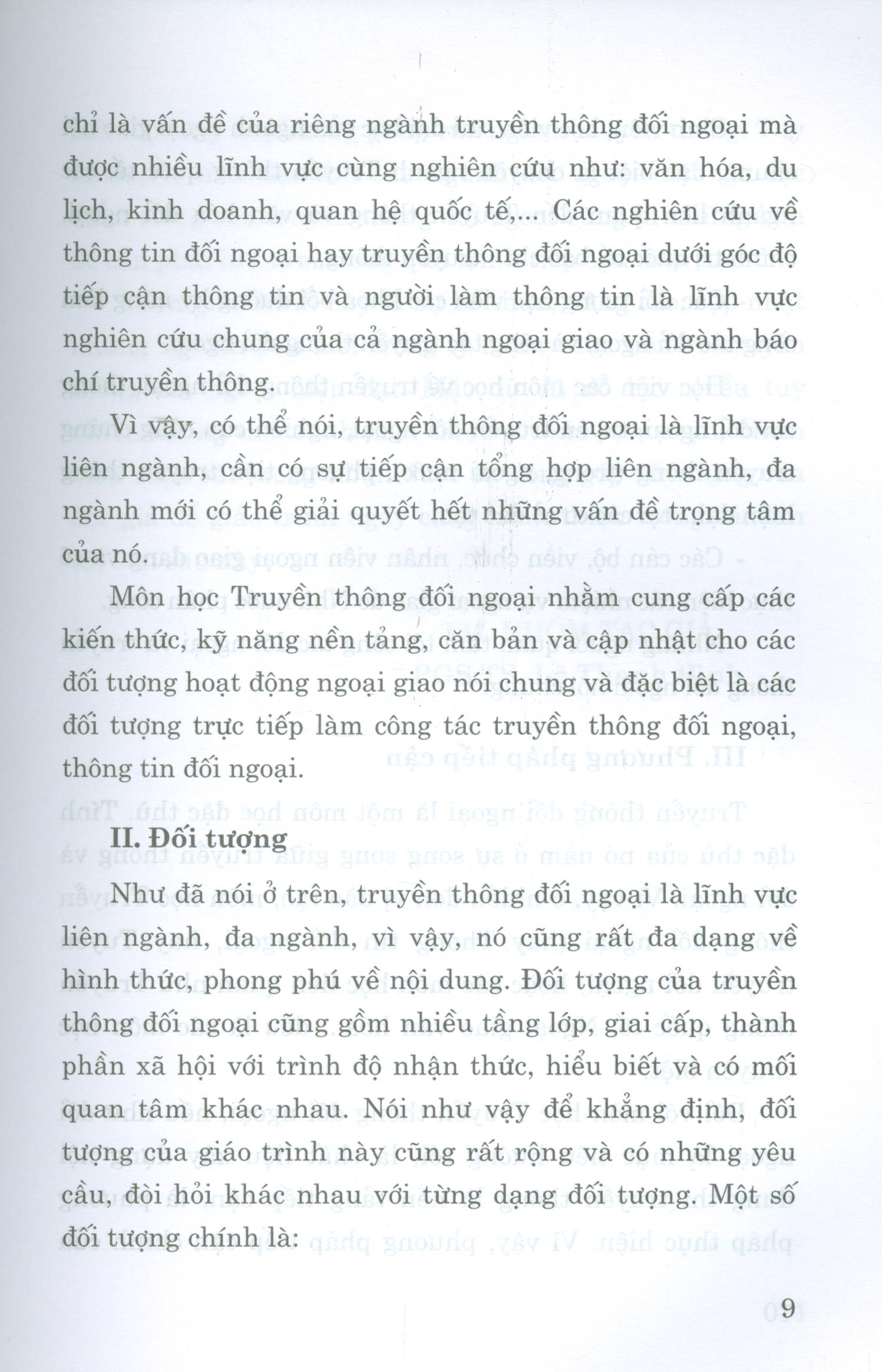 Giáo Trình Truyền Thông Đối Ngoại