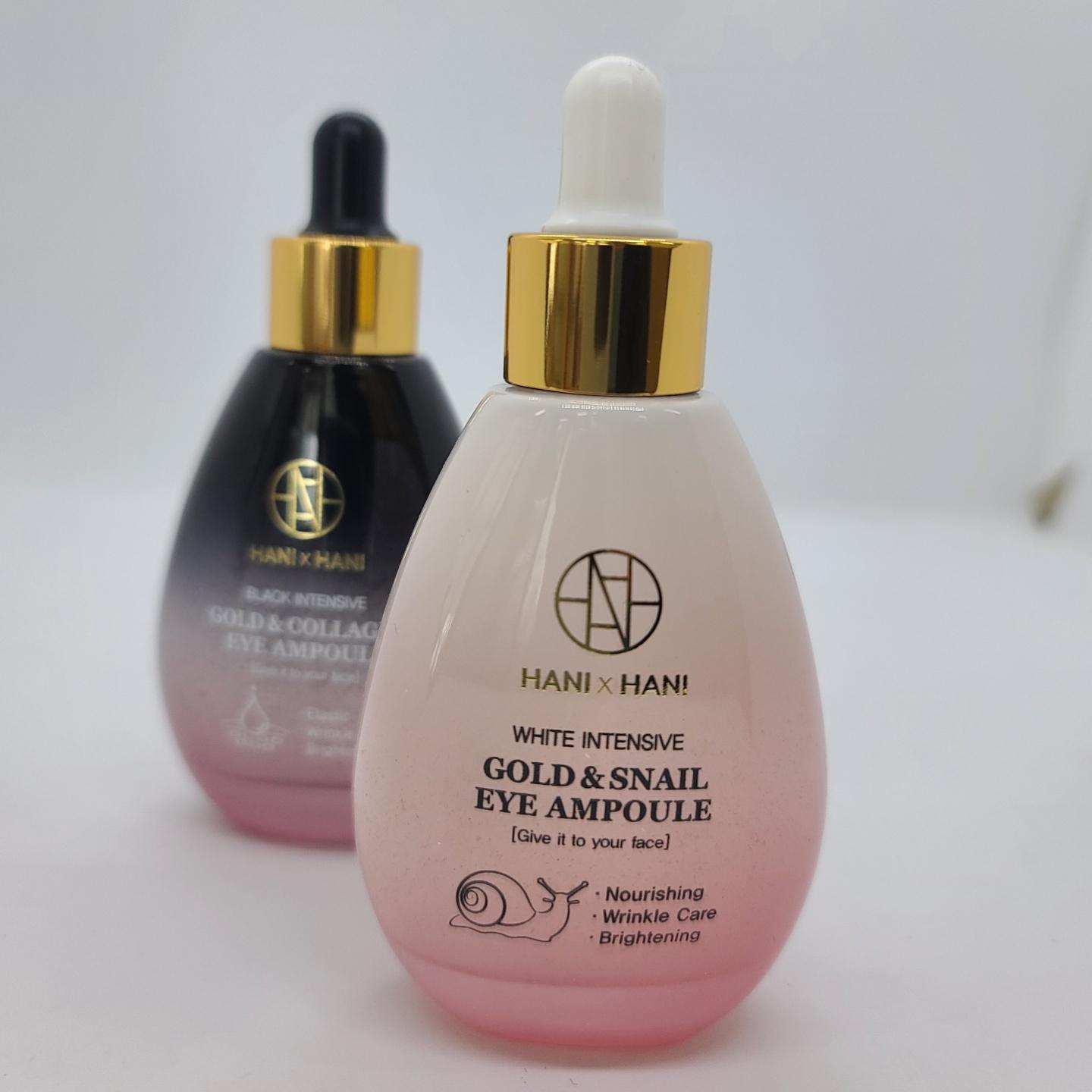 Ampoule Tinh chất Ốc Sên Làm Mờ Nếp Nhăn Vùng Mắt, Trắng Da mặt Hani x Hani 50G/ Hani x Hani White Intensive Gold Snail Eye Ampoule For Face