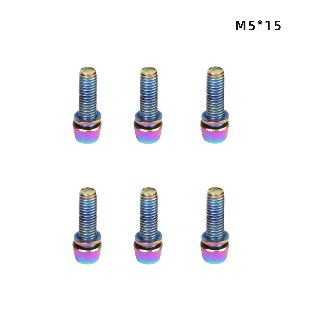 Set 6 Ốc Vít M5*18/15 Chuyên Dụng Cho Xe Đạp Leo Núi