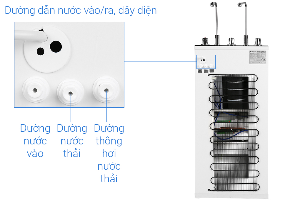 Máy lọc nước R.O nóng lạnh Hydrogen Kangaroo KG10A4VTU 10 lõi - Hàng Chính Hãng