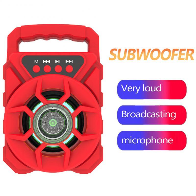 Loa Bluetooth độ trung thực cao Loa ngoài trời Mini âm thanh bền bỉ Loa không dây Đài FM Âm thanh vòm Karaoke Màu sắc: xanh dương