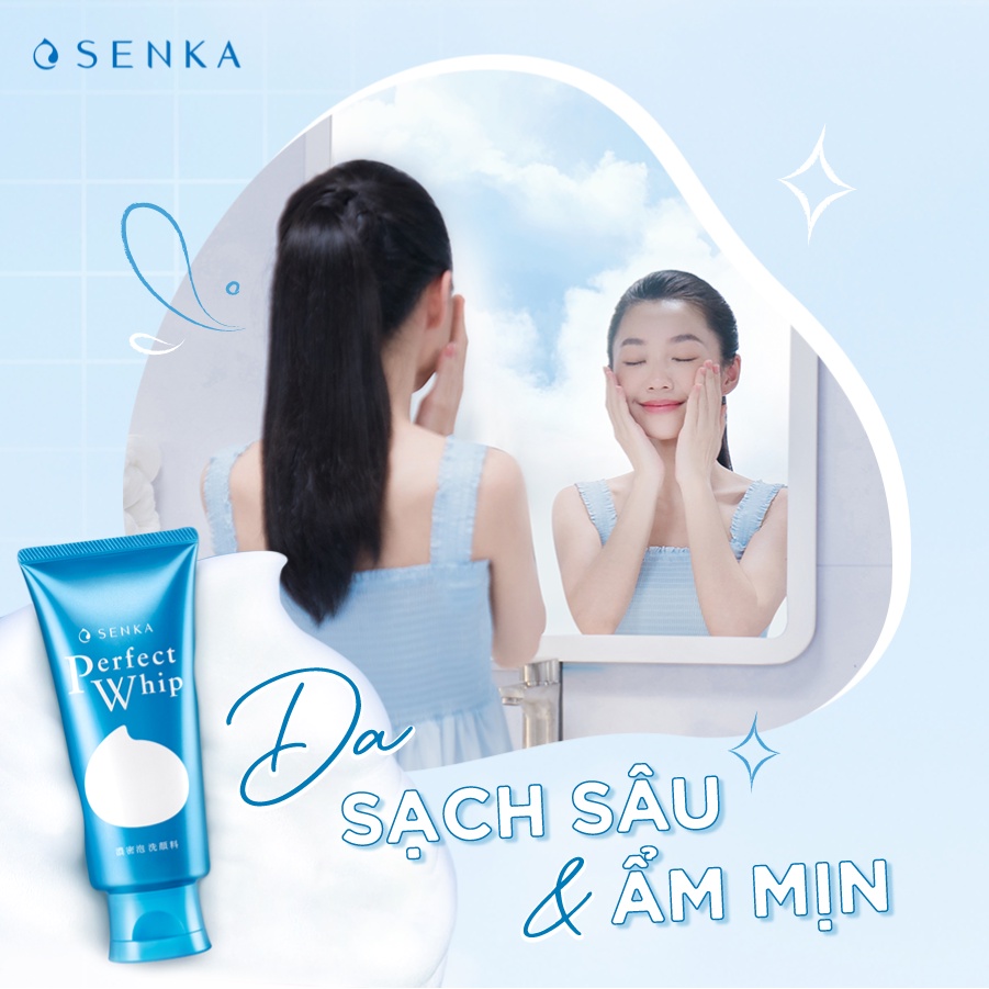 Sữa Rửa Mặt Chiết Xuất Từ Tơ Tằm Cho Da Dầu Và Hỗn Hợp Giúp Sạch Sâu Ẩm Mịn Perfect Whip 120G