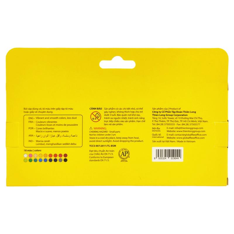 Hộp 18 Sáp Màu - Colorkit CR-C049