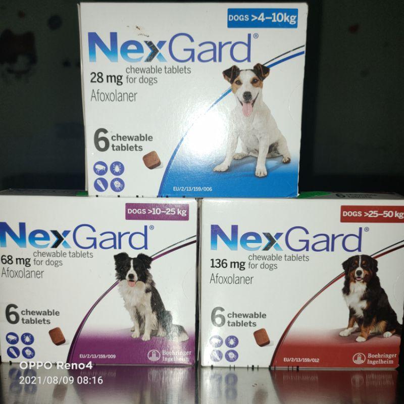 Nexgard cho chó mọi lứa tuổi, cân nặng