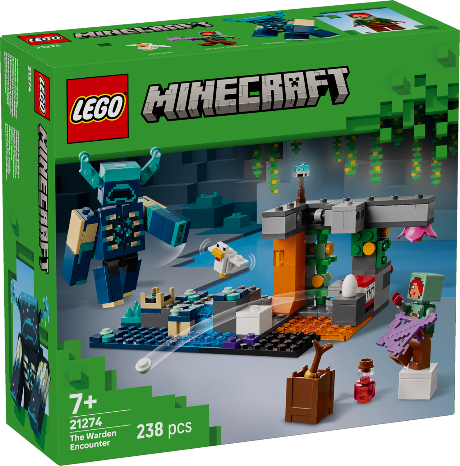 Đồ Chơi Lắp Ráp Cuộc Chạm Trán Warden - Lego Minecraft 21274 (238 Mảnh Ghép)