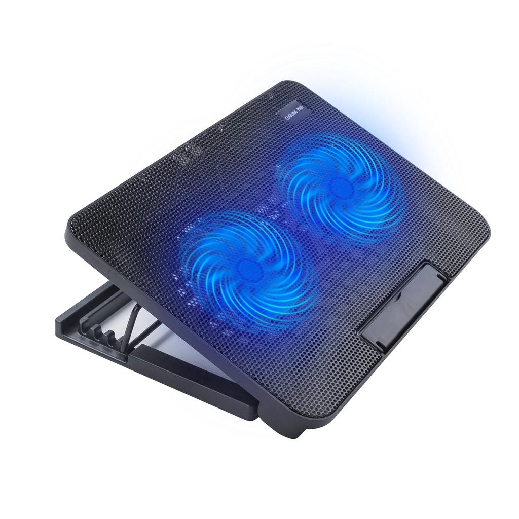 Đế Tản Nhiệt Laptop N99 COOLING PAD cho laptop từ 13.3 đến 17 inch 2 Fan , Đế Nâng 45 Độ