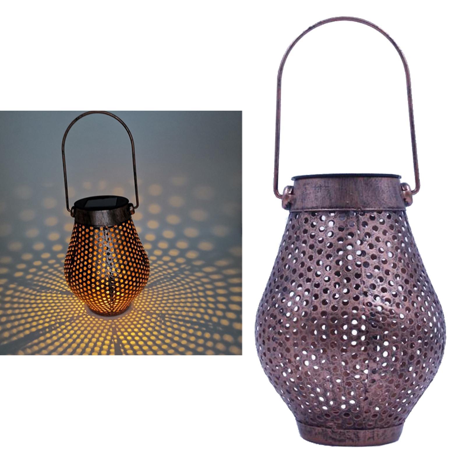 LED Hanging Solar Lantern Outdoor for Yard Tree Courtyard Fence Garden