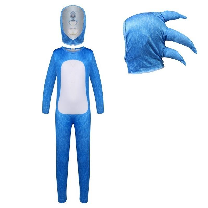 Mới 2021 Trẻ Em Sonic The Hedgehog Trò Chơi Video Anime Cosplay Halloween Carnival Đảng Liền Quần Mặt Nạ Trang Phục Cho Trẻ Em Đầm