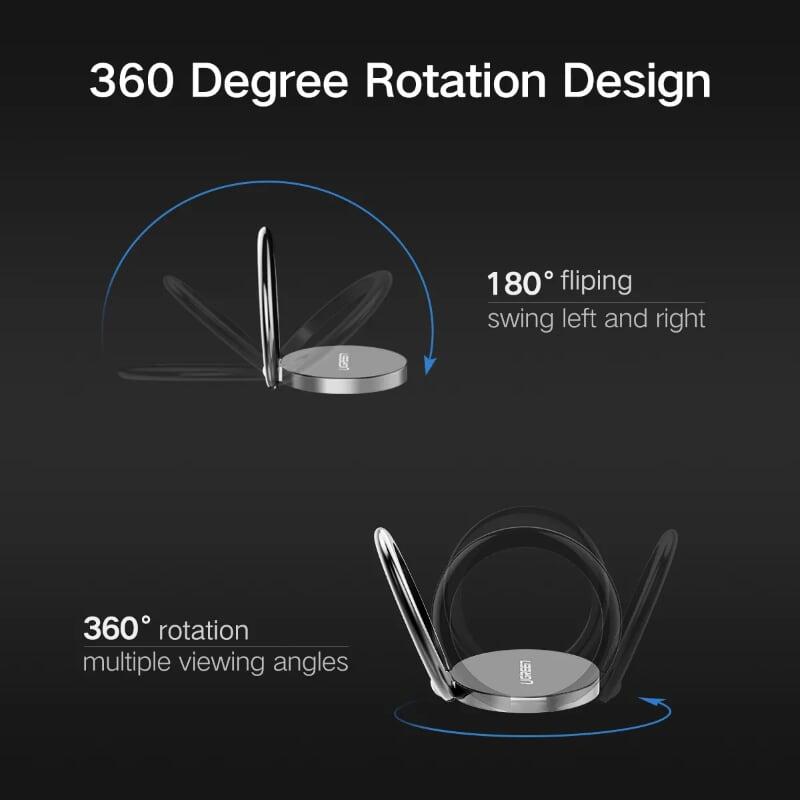Ugreen UG50358LP133TK Màu Đen Giá đỡ ngón tay cho điện thoại + máy tính bảng - HÀNG CHÍNH HÃNG