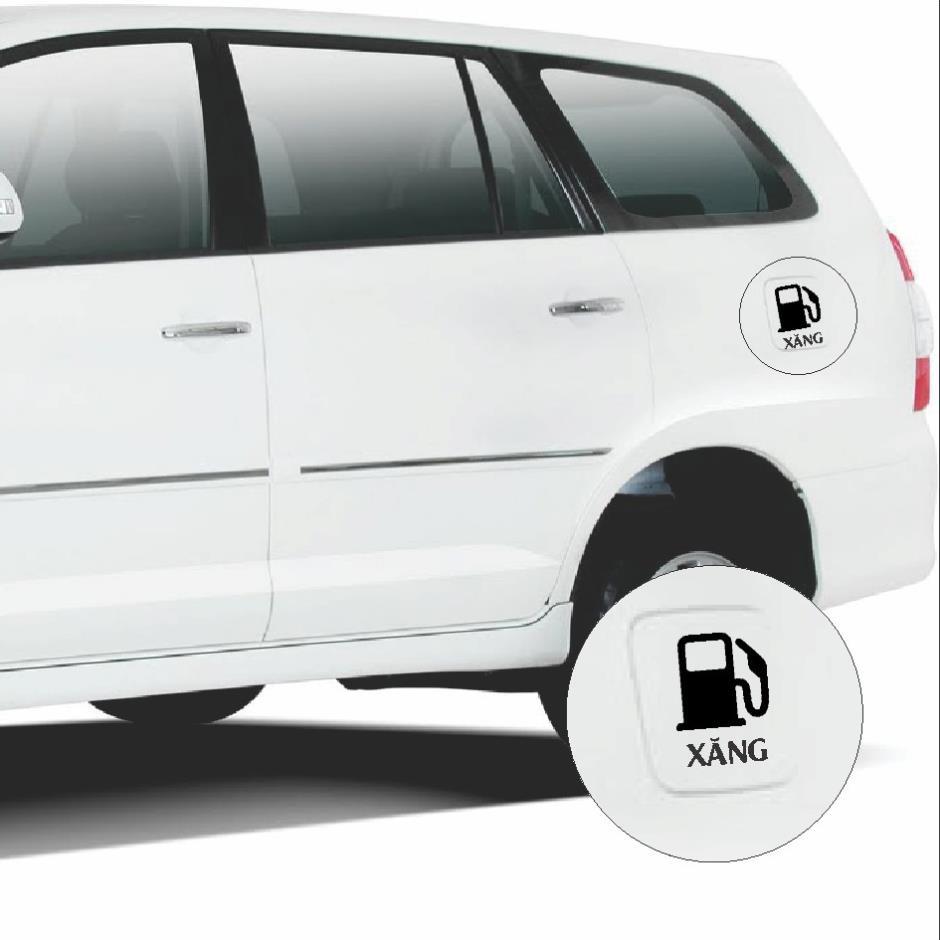 Decal trang trí bình xăng dầu cho xe oto, xe tải Oil-6
