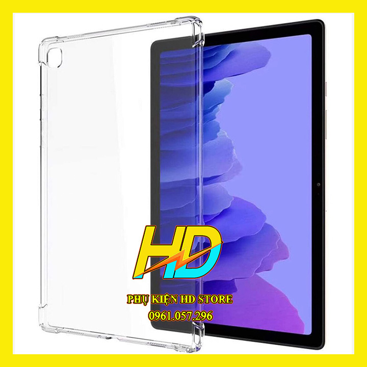 Ốp Lưng Chống Sốc Cho Samsung Tab S6 Lite 10.4 inch Dẻo Silicon Trong Suốt, Có Gờ Bảo Vệ Camera