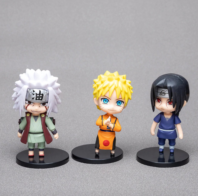 Mô Hình Naruto - Sét 6 Mô Hình Sasuke Kakashi Sakura Gaara Itachi Obito Madara Killer Cực Đẹp