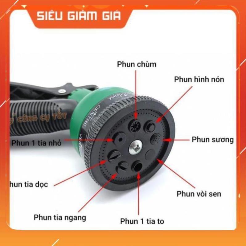 Vòi xịt nước tưới cây rửa xe 8 chế độ 206815