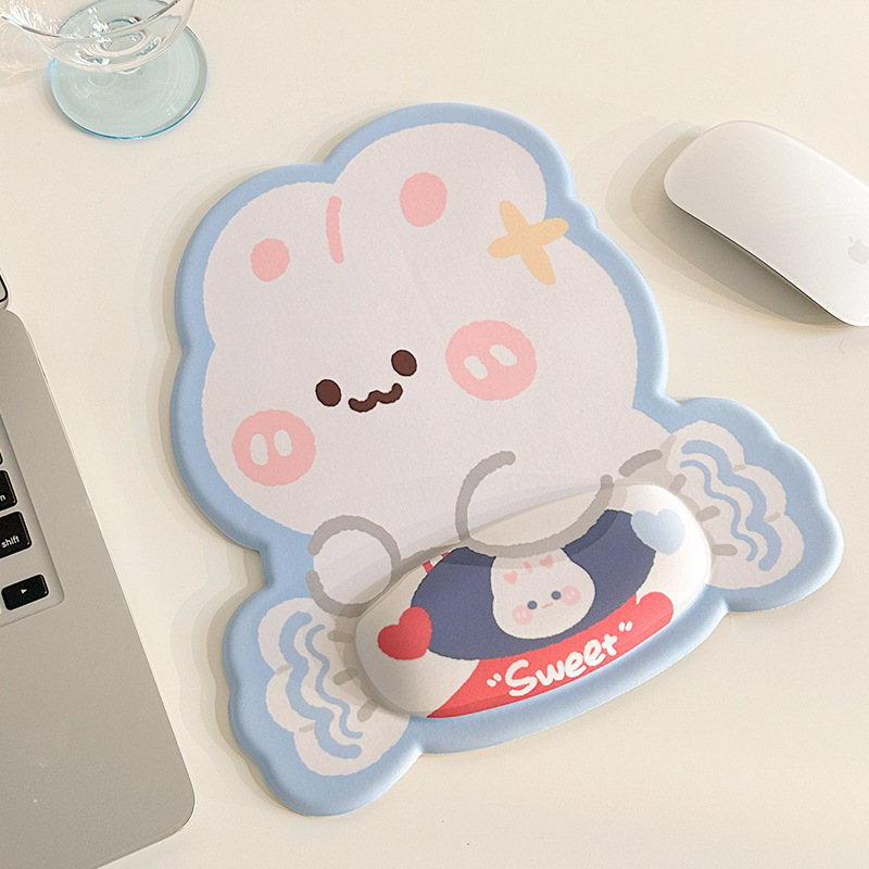 Miếng Kê Tay Bàn Phím, Đệm Lót Chuột Mouse Pad Thỏ Kẹo Ngọt_ Hàng Chính Hãng