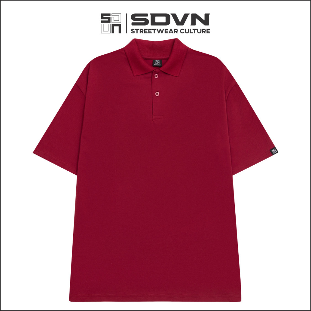 Áo Thun POLO Trơn Unisex Form Rộng - Brand Chính Hãng SDVN