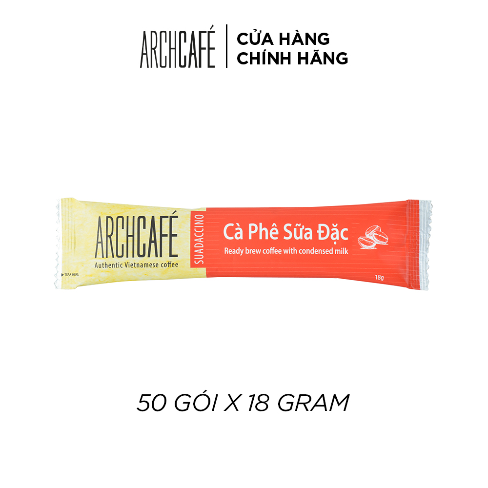 Cà Phê Sữa Đặc - Cafe hoà tan Archcafé (túi 50 gói x 18g)