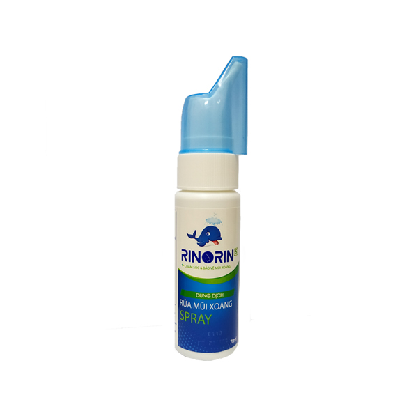 Xịt rửa mũi xoang Rinorin Spray 70 ml đến từ thương hiệu RINORIN - Nhỏ gọn, tiện lợi, tinh chất lô hội dịu nhẹ, không gây kích ứng