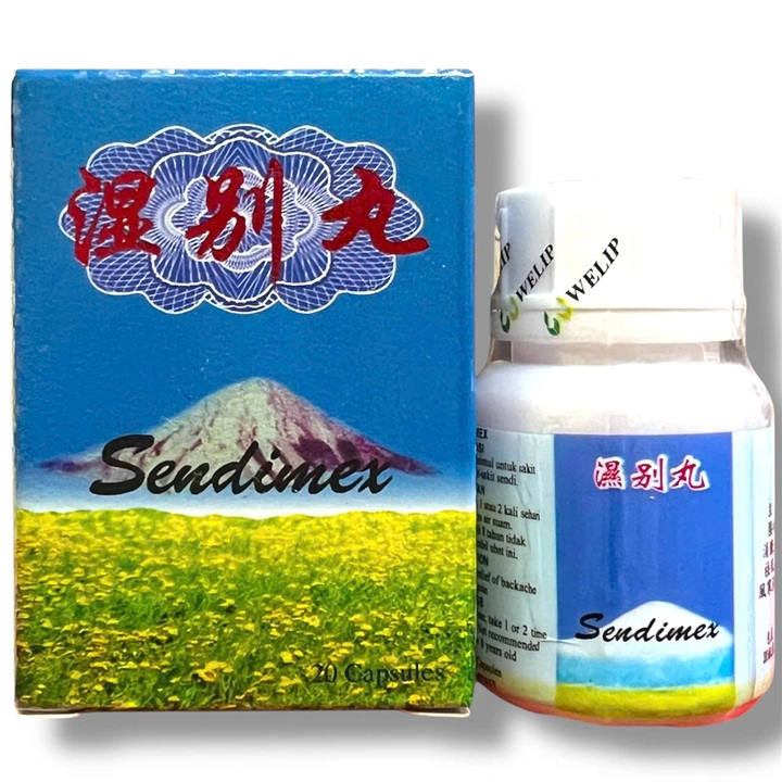 Viên uống đau nhức xương khớp Sendimex Thấp biệt hoàn xuất xứ Malaysia - Hộp 20 viên - Mã số 1290