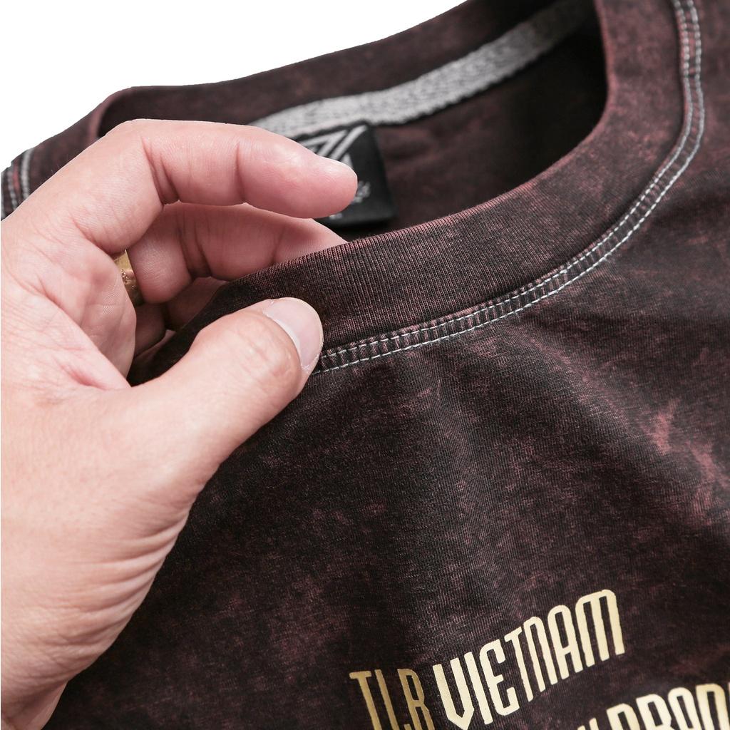 Áo Thun The Luyn Black ACID WASH Unisex Tay Lỡ Màu Xám Chất Cotton Mỹ Dành Cho Cả Nam Và Nữ