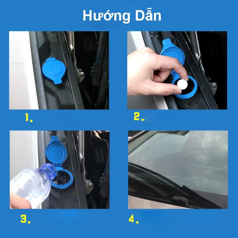 Viên Sủi Rửa Kính Ô Tô Tẩy Sạch Ố Bẩn Kính Tạo Hiệu Ứng Lá Sen 6