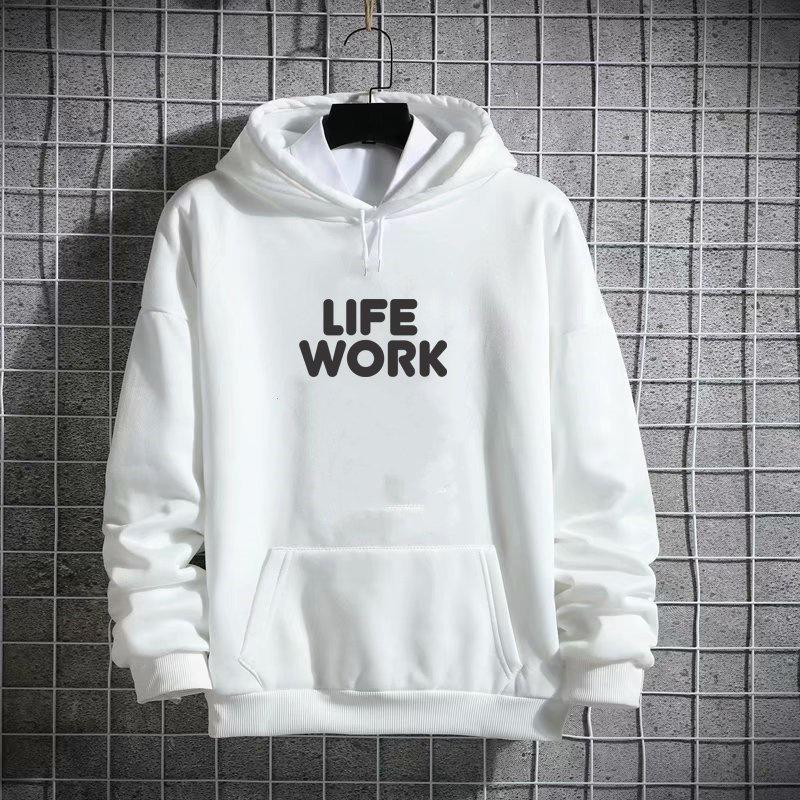 XẢ KHO Áo Hoodie Nỉ LIFE WORK Form Unisex Nam Nữ, áo hodie nỉ dày dặn, không xù