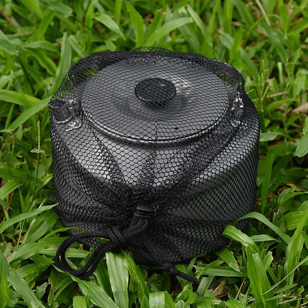 Outdoor 2L Water Kettle Camping Picnic BBQ Teapot Coffee Hhanging Pot