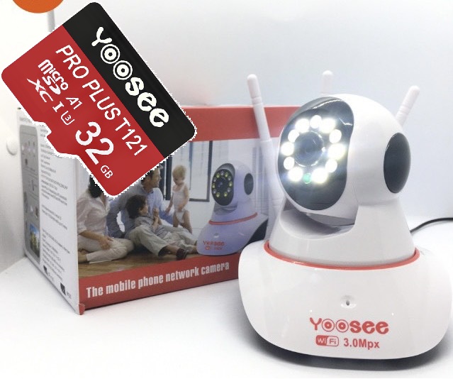 Camera Yoosee Trong Nhà Thế Hệ Mới Ban Đêm Có Màu, Đàm Thoại Hai Chiều Full HD 1080P-Hàng Nhập Khẩu