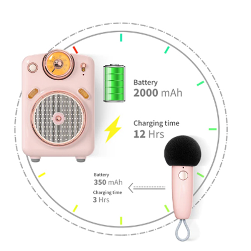 Loa Bluetooth Divoom Fairy-Ok công suất 10W kết hợp micro karaoke đa năng - Hàng chính hãng