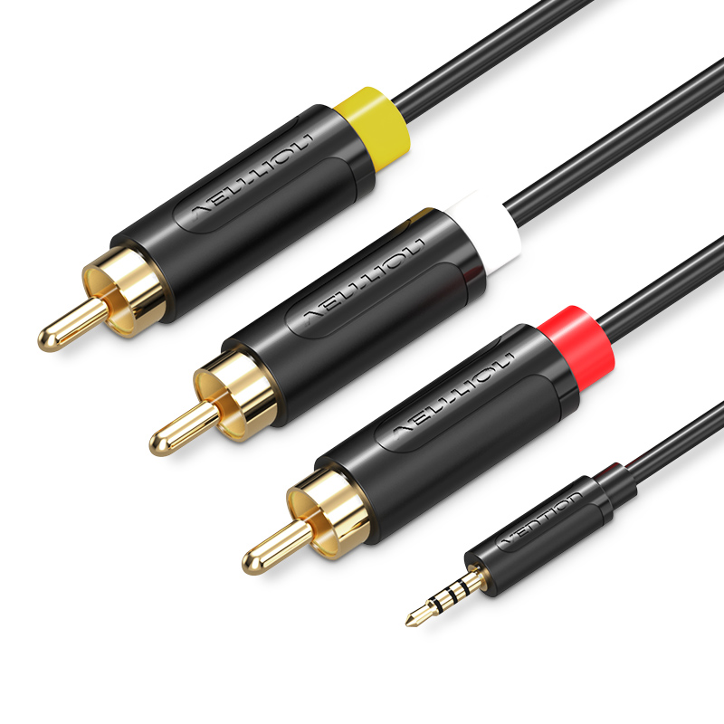 Cáp AV 3.5mm to 3 RCA dài 1.5m Vention - Hàng chính hãng