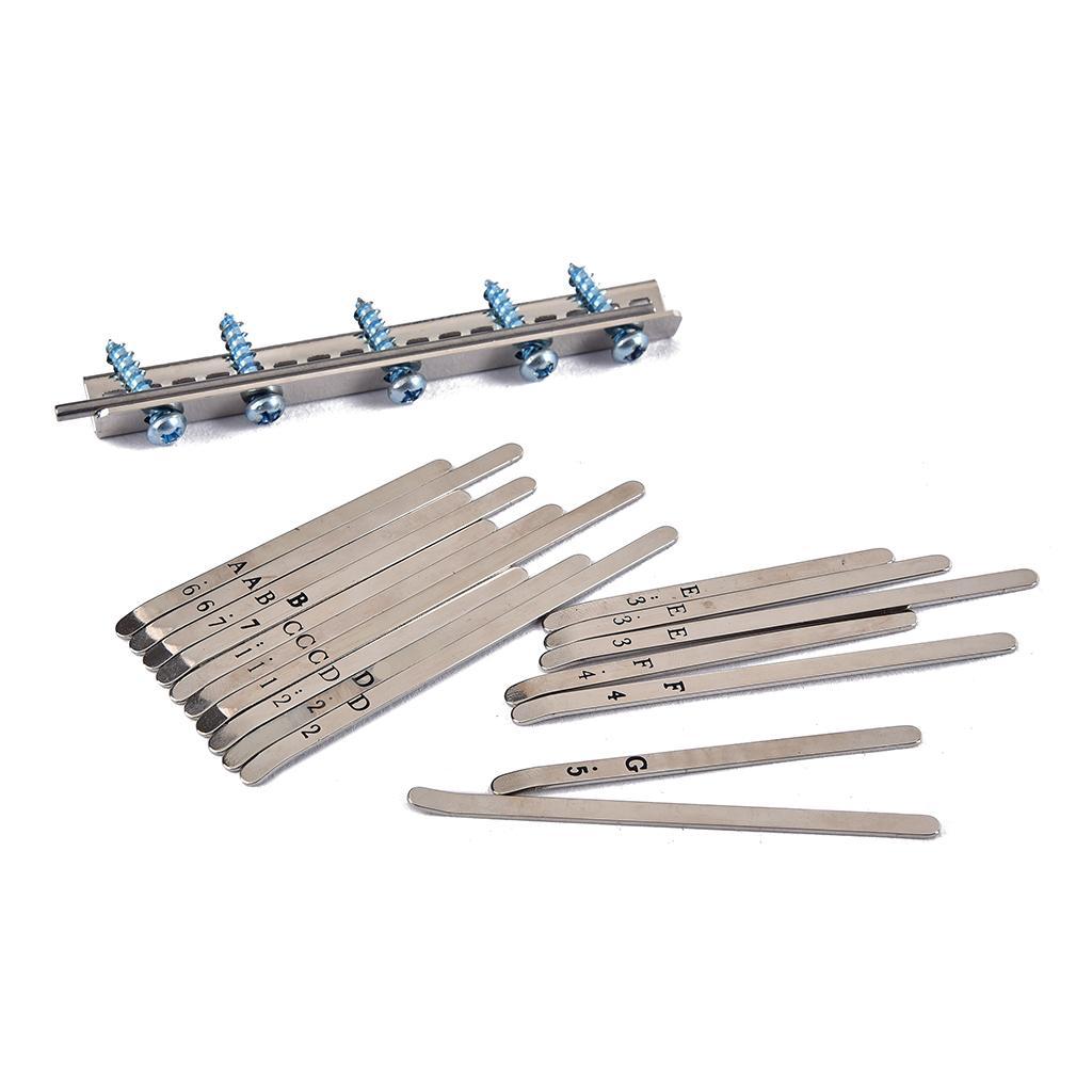 Replacement Kalimba Thumb Piano Steel Keys For 17 Key African Kalimba