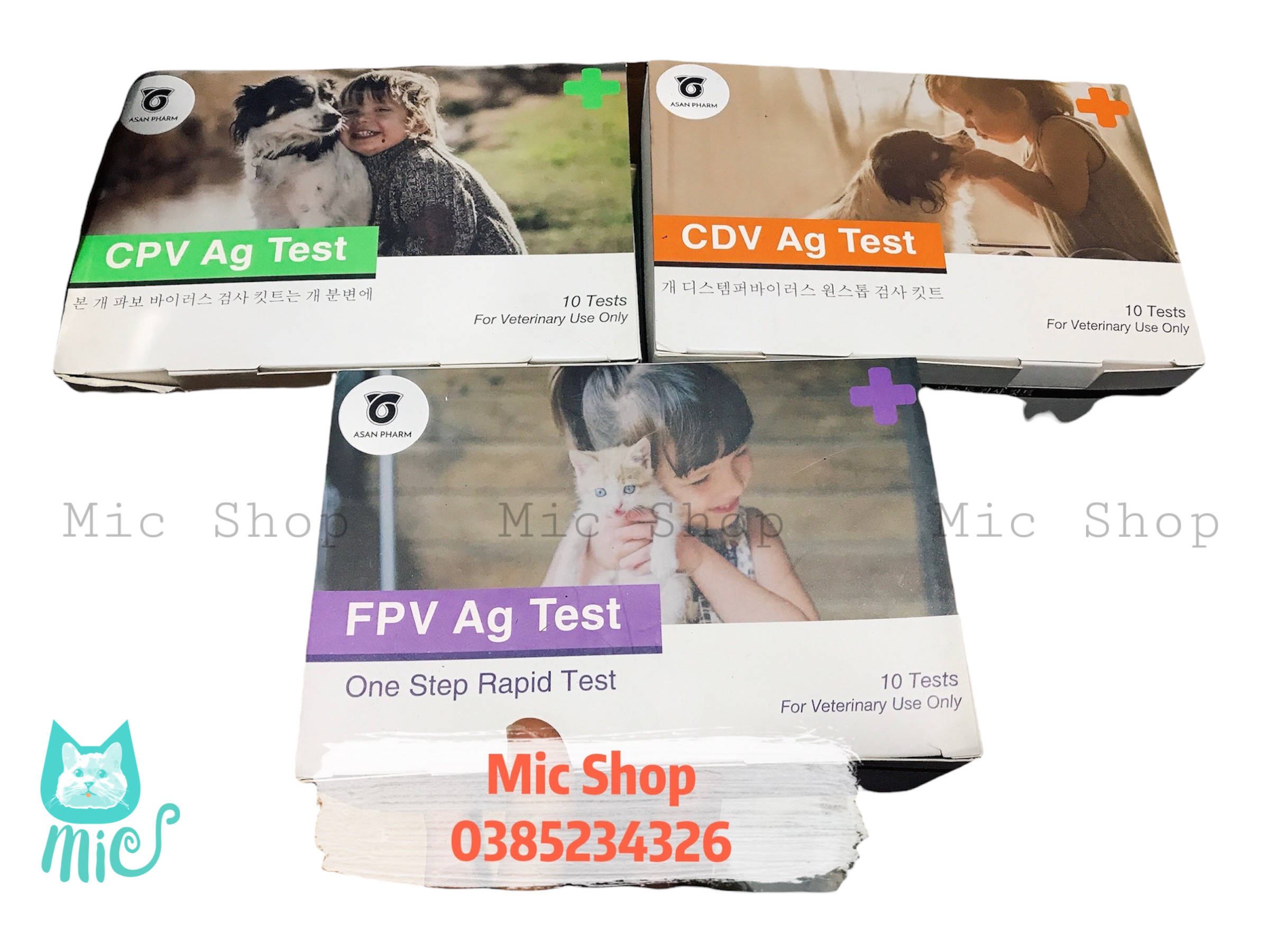 QUE TEST BỆNH CARE CDV VÀ PARVO VIRUS CPV, FPV (giảm bạch cầu) cho thú cưng