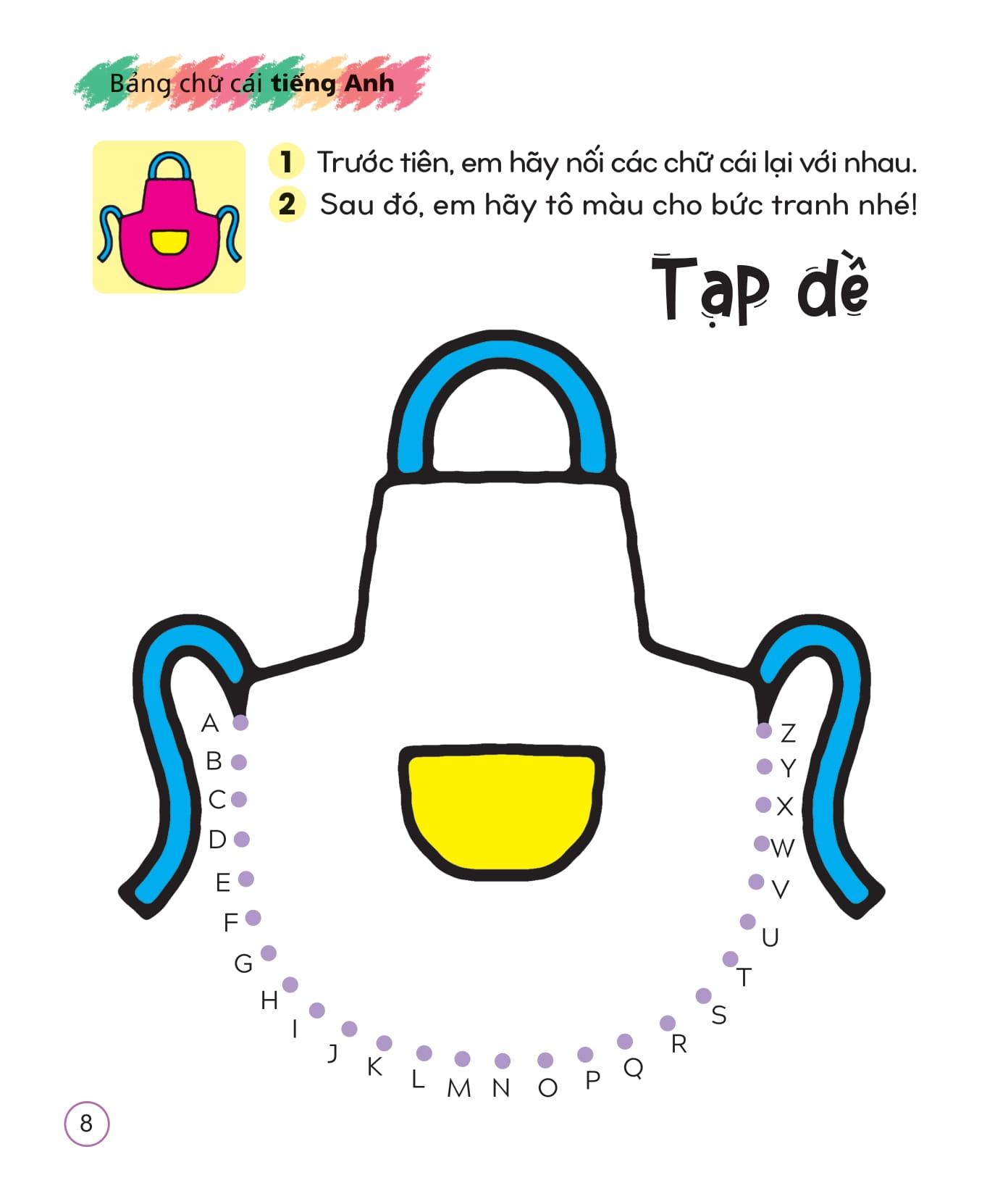 Sách - Bộ Sách Tô Màu Sáng Tạo - Bé Học Chữ Cái Và Con Số (Túi 5 Tập)