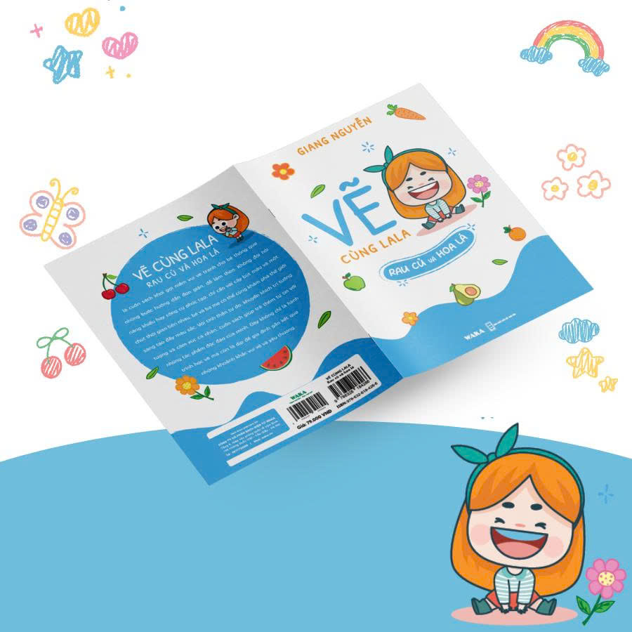 Sách - Vẽ cùng La La – Rau củ và hoa lá