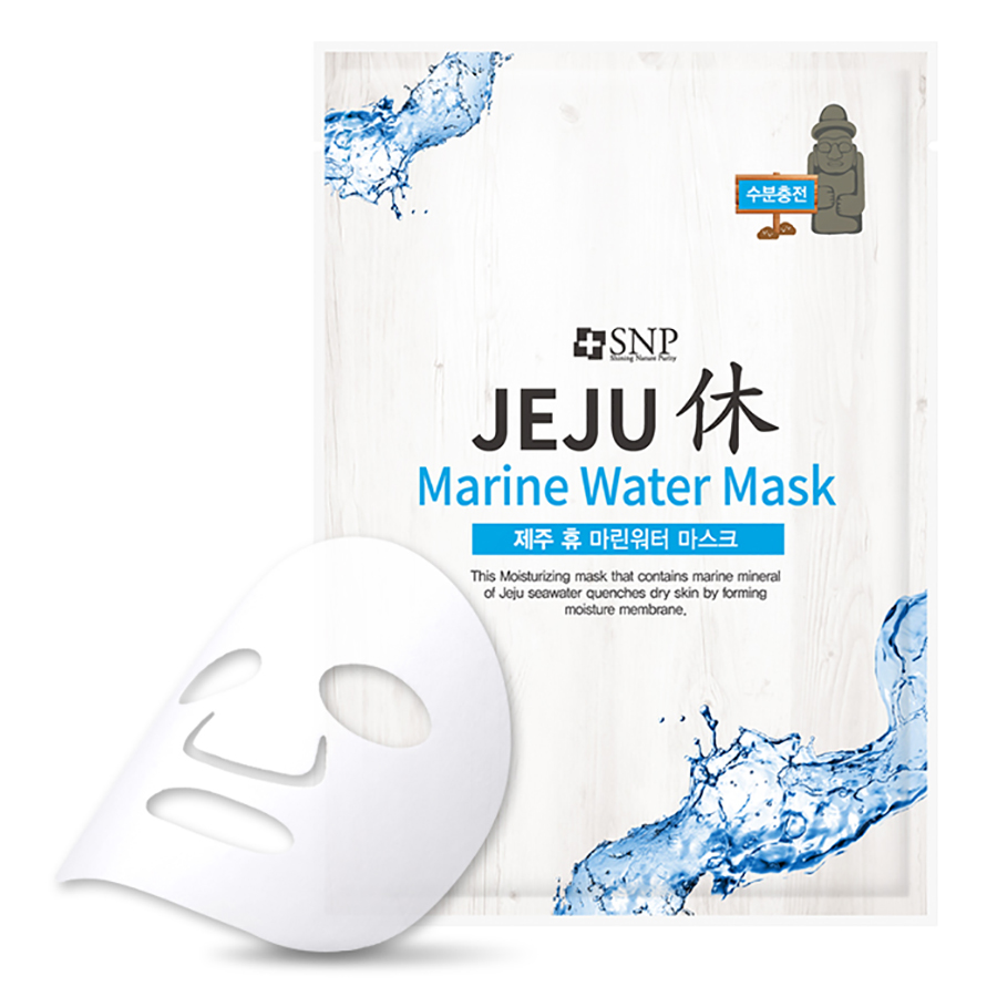 Bộ Mặt Nạ Dưỡng Ẩm Chuyên Sâu Năng Lượng Biển Jeju SNP Jeju Marine Water Mask (10 Miếng)