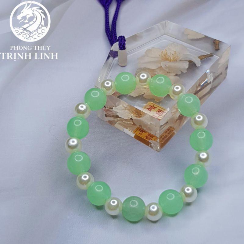 VÒNG CHUỖI HẠT BẸT XANH LÁ SIZE 10LY