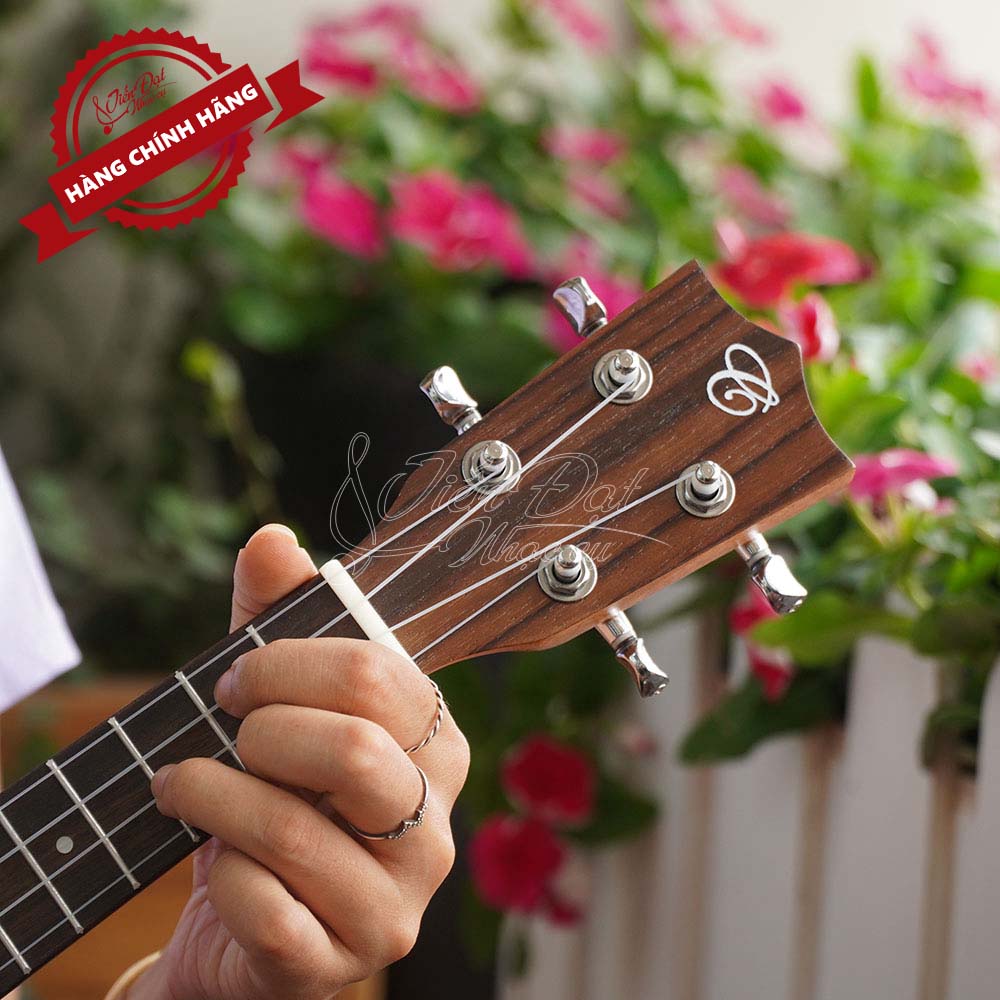 Đàn Ukulele Concert Chard WD-24THX-S, Họa tiết khác biệt, Mặt đàn Gỗ gụ - Hàng Chính Hãng