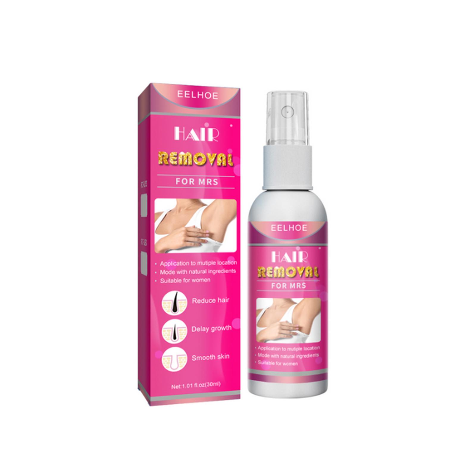 EELHOE 30ml Hair Removal Spray for Men Painless Hair Removal Spray Armpit Gentle Hair Remover Refreshing Quick Hair Removal Cream