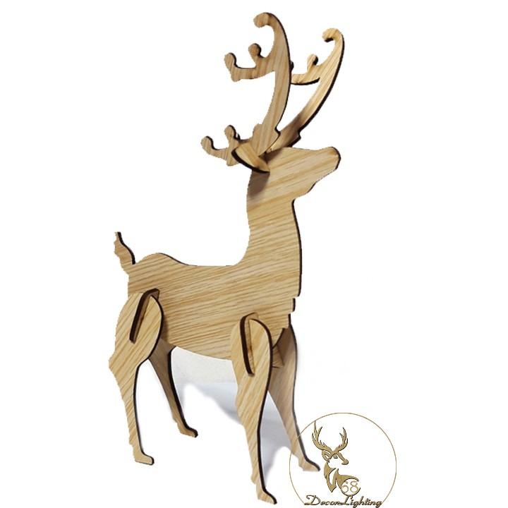 Con Hươu bằng gỗ trang trí DIY Size 20cm LP1161