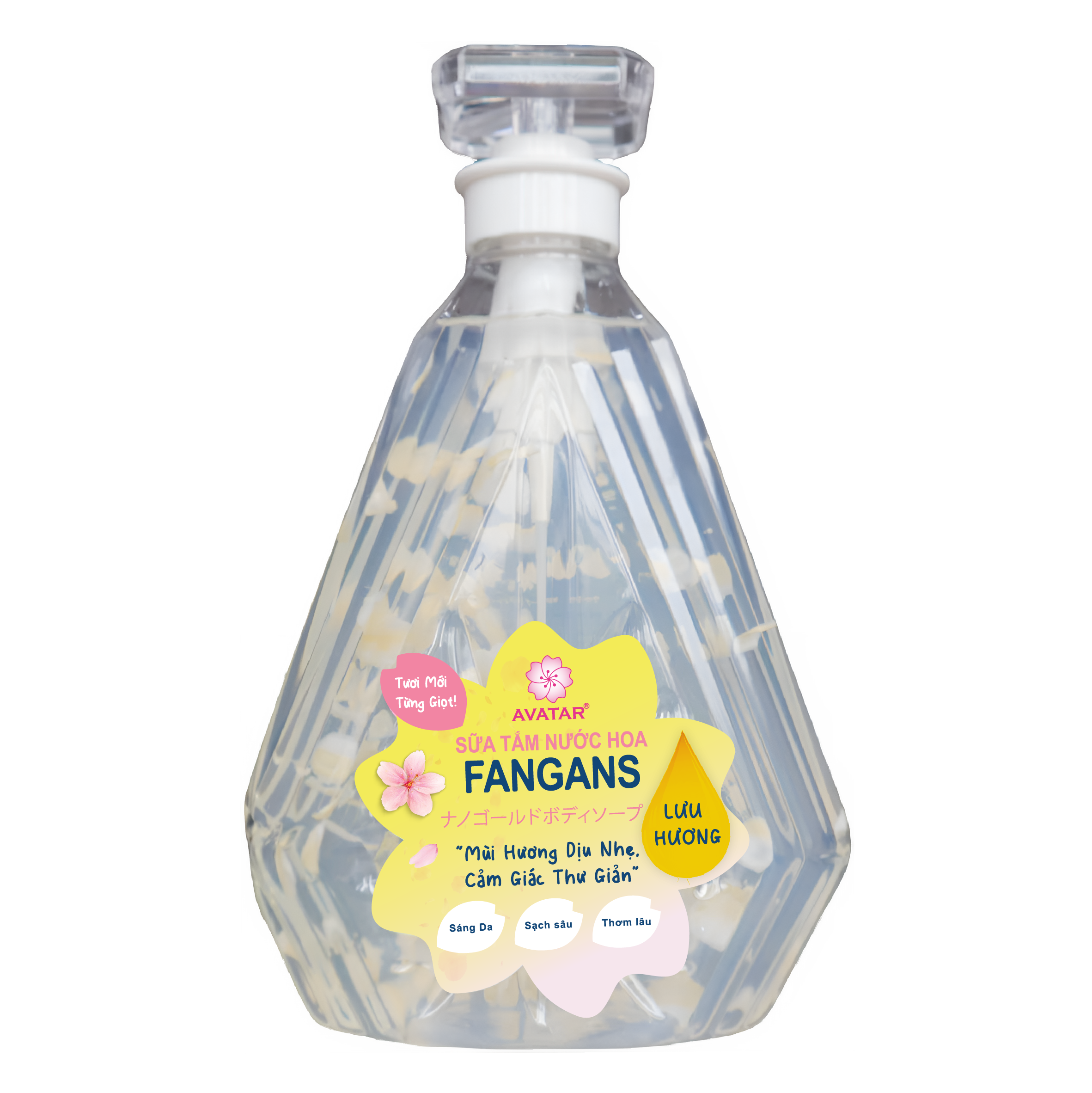 Sữa Tắm Cánh Hoa Tươi Giúp Trắng Mịn Da Hương Hoa Nước Hoa Avatar Fragrans Shower Gel 800 mL