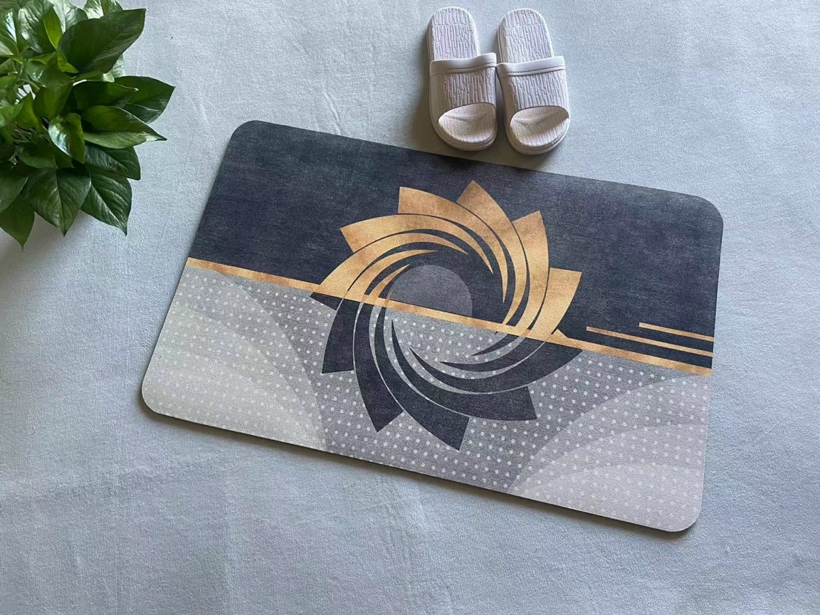 THẢM SILICON HÌNH HOA VĂN SANG TRỌNG LOẠI 1 THẤM HÚT TỐT CHỐNG TRƠN TRƯỢT