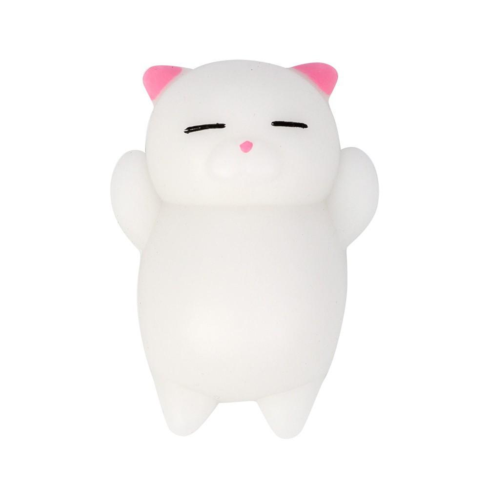 Đồ chơi đàn hồi hình mèo Mochi giúp giảm căng thẳng shop squishy