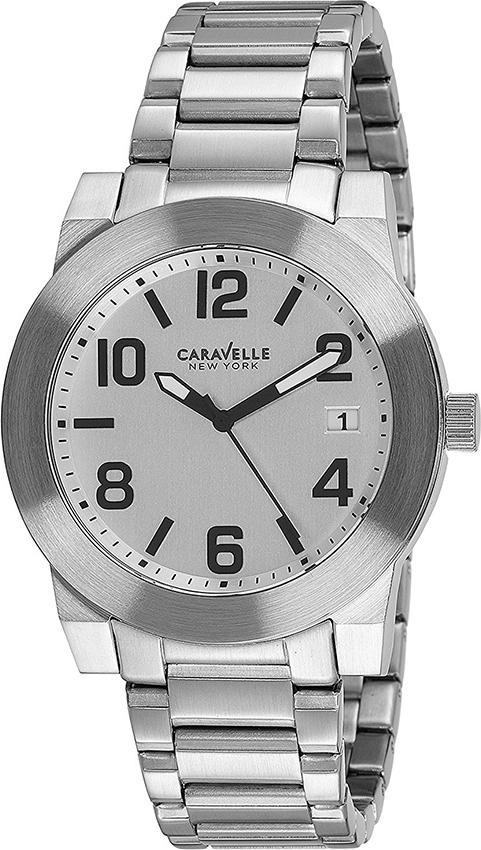 Đồng Hồ Nam Dây Thép Không Gỉ Caravelle 43B142 (44mm) - Bạc